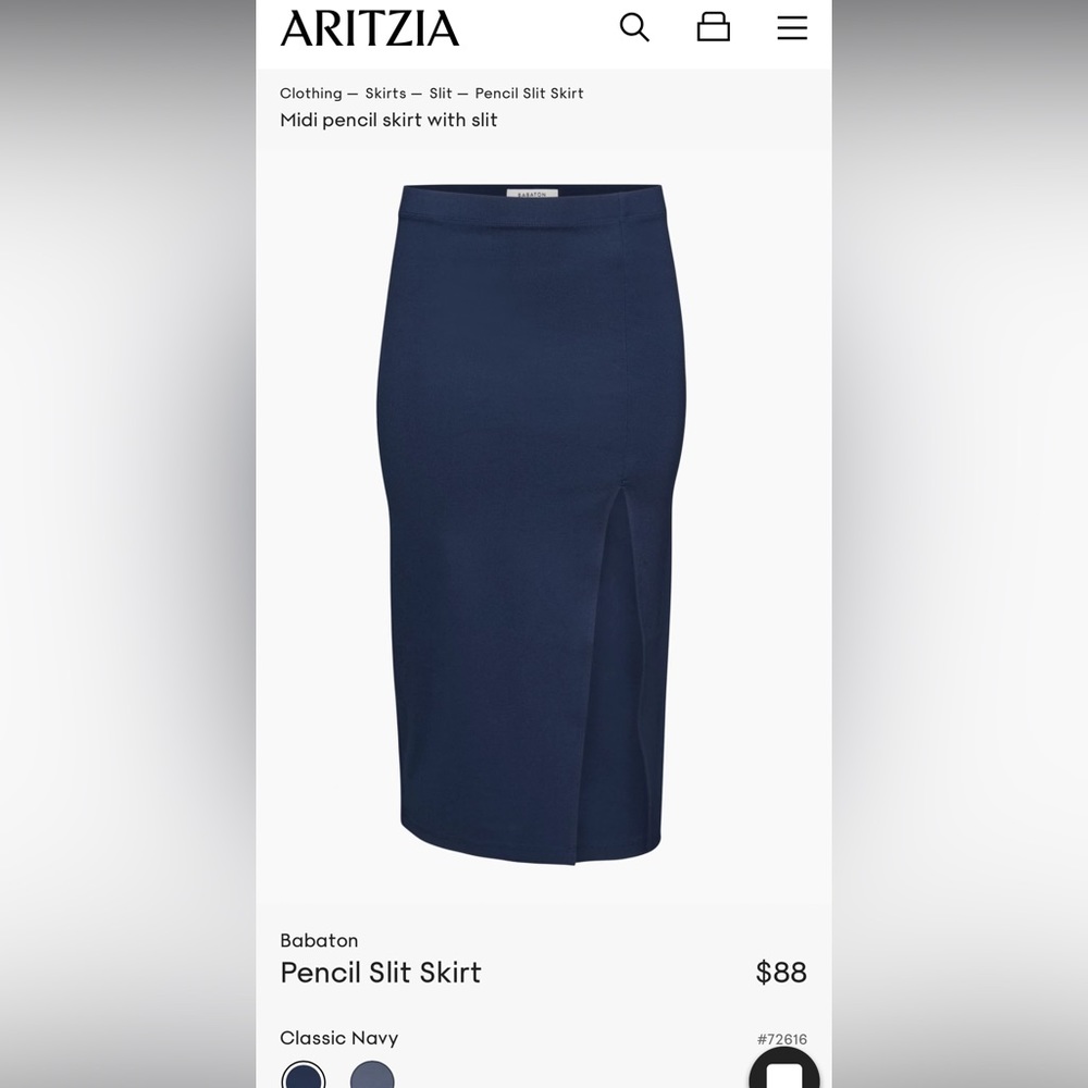 Aritzia Babaton Pencil Slit Skirt